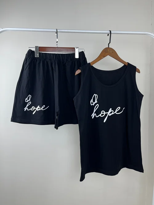 ست تاپ و شلوارک hope