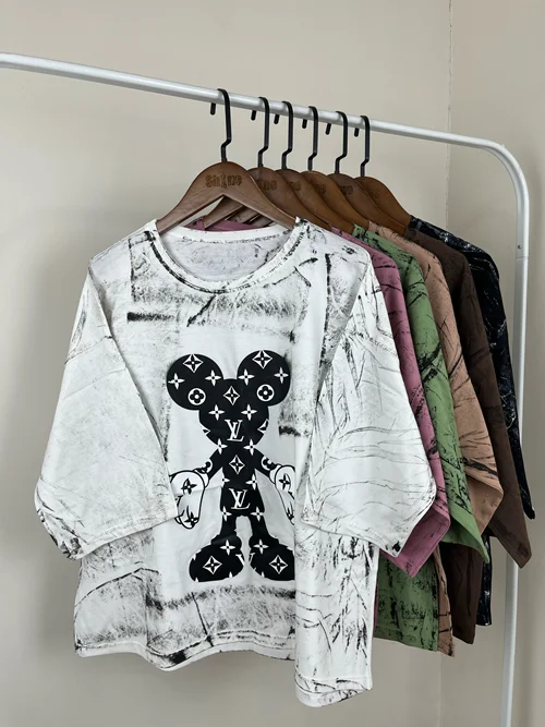 تیشرت باکسی طرح LV