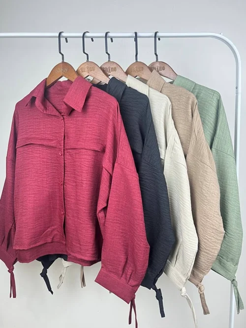 شومیز‌ آستین بنددار