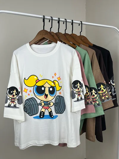 تیشرت باکسی بابلز PowePuff girls